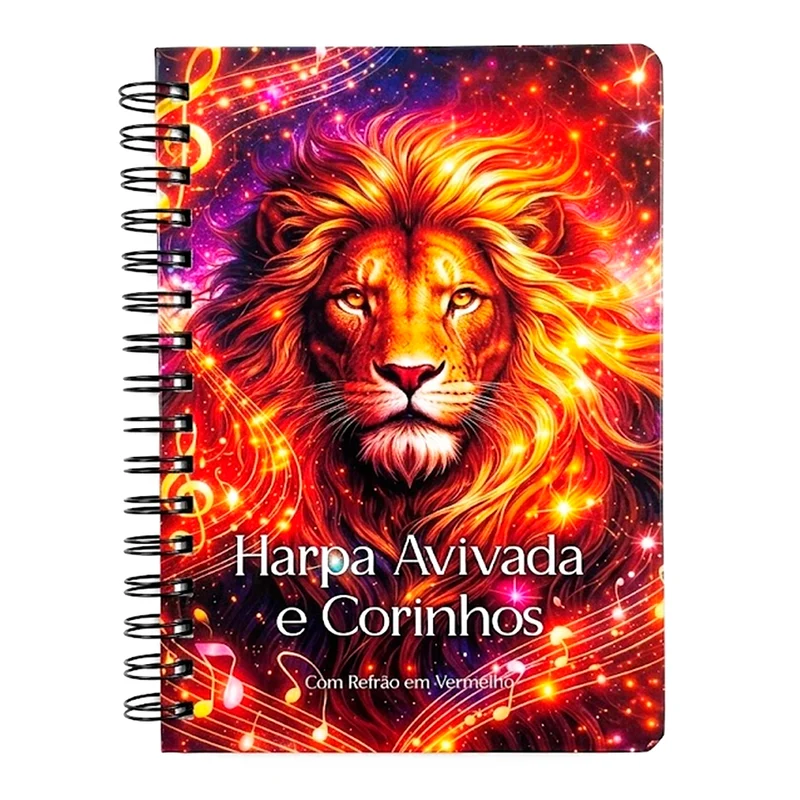 Harpa Avivada e Corinhos Leão Dourado | Letra Hipergigante | Capa Dura