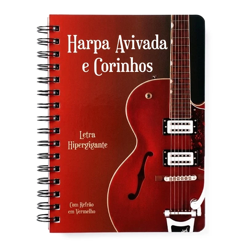 Harpa Avivada e Corinhos Guitarra | Letra Hipergigante | Capa Dura