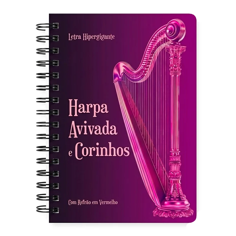 Harpa Avivada e Corinhos Pink | Letra Hipergigante | Capa Dura