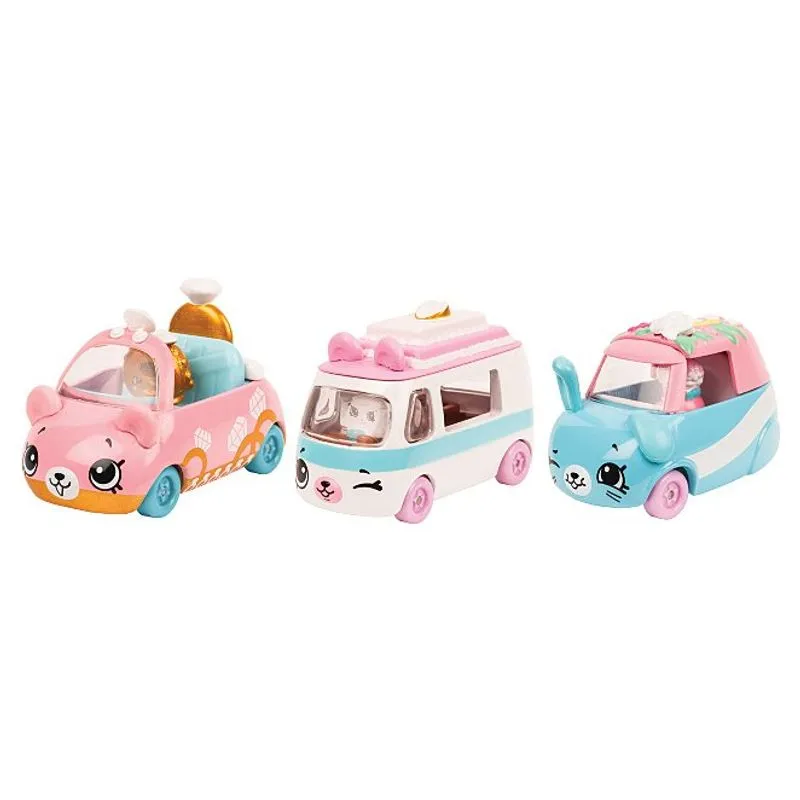 Shopkins Cutie Cars - Kit com 3 - Coleção Casório - Dtc