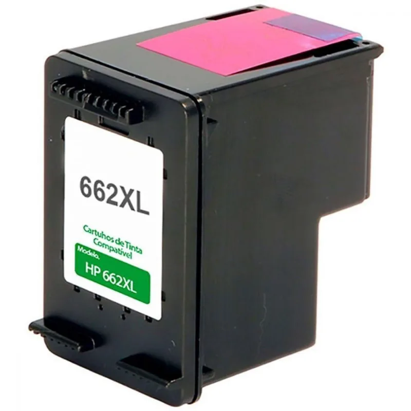Cartucho De Tinta Compatível Hp 662xl 662 Deskjet Preto 10ml
