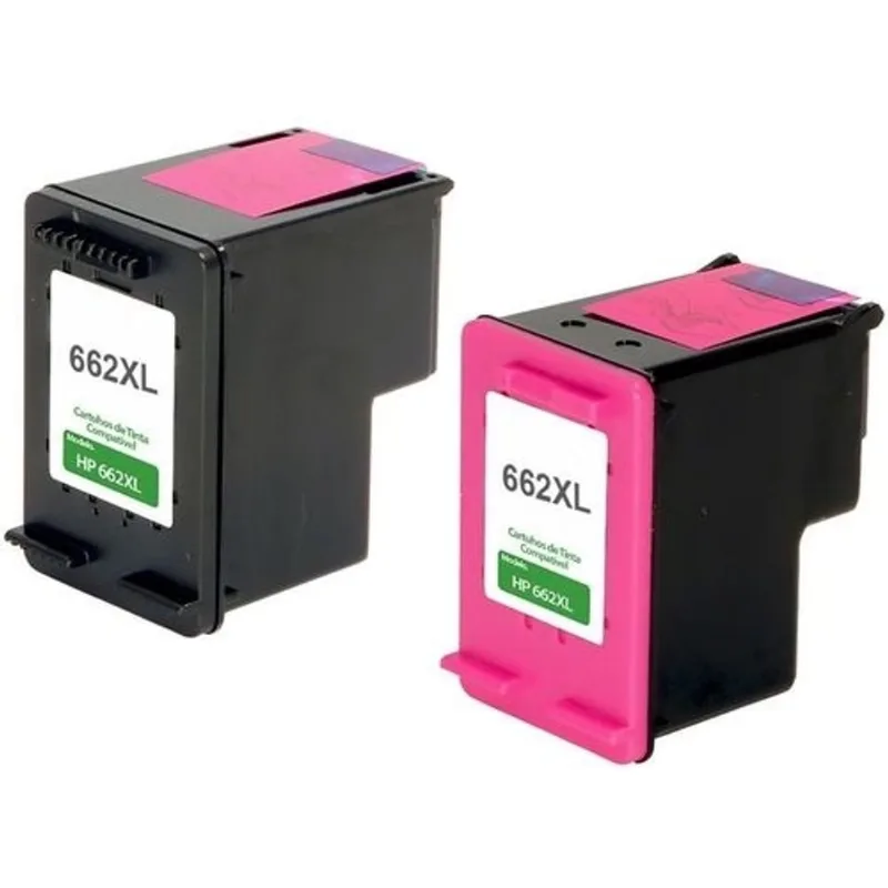 Cartucho De Tinta Compatível 662xl 662 Preto 15 ml + Colorido 15ml / Deskjet 2515 2516 3515 1516 3546 3516