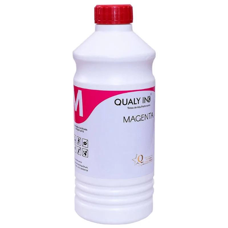 Tinta Corante Qualy-Ink MC3E-1513 Série 664 para Impressora L220 L355 L365 L375 L396 L475 Magenta 1L