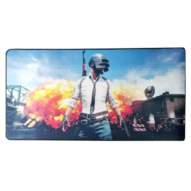 Mouse Pad Gamer Extra Grande 700x350x3mm com Bordas Costuradas e Base Antiderrapante Exbom MP7035 PU Mission