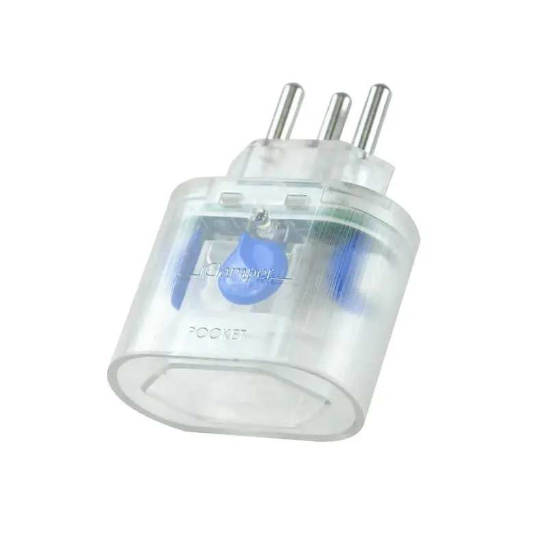 iClamper Pocket 3 Pinos 10A Proteção contra Surtos Elétricos DPS Clamper 3P 010199 Transparente