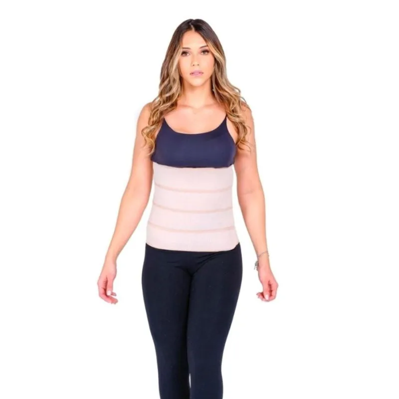 Udine Faixa Abdominal 4 Gomos Preta G/Gg Ref: U-30884