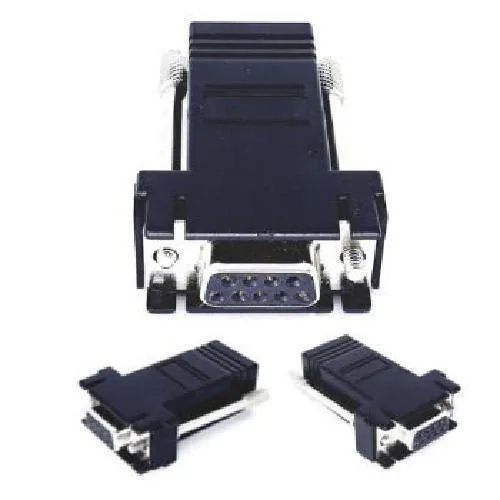 Adaptador Rj45 Db9 Fêmea Preto Sk1225 5 Peças - Mafua Info