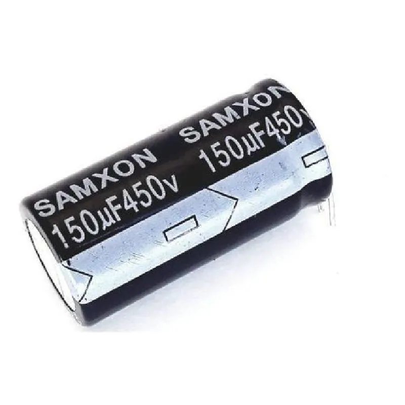 Kit 5 Capacitores Eletrolítico Samxon 150uf X 450v 40 X 20mm