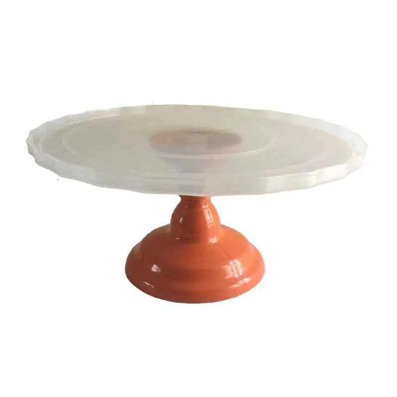 Boleira Polipropileno Laranja Prato Transparente Glamour G