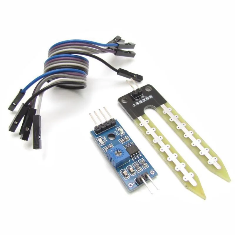 Sensor De Umidade De Solo Com Cabos Para Projetos Arduino