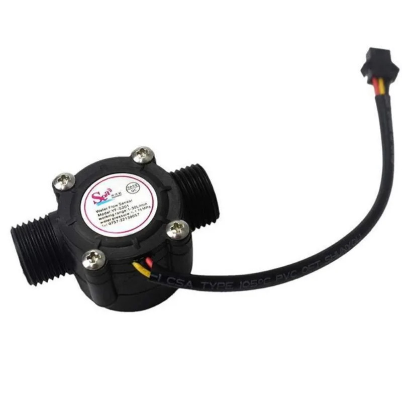 Sensor Hall Fluxo Vazão Água 1/2 - Arduino 30L/Minuto