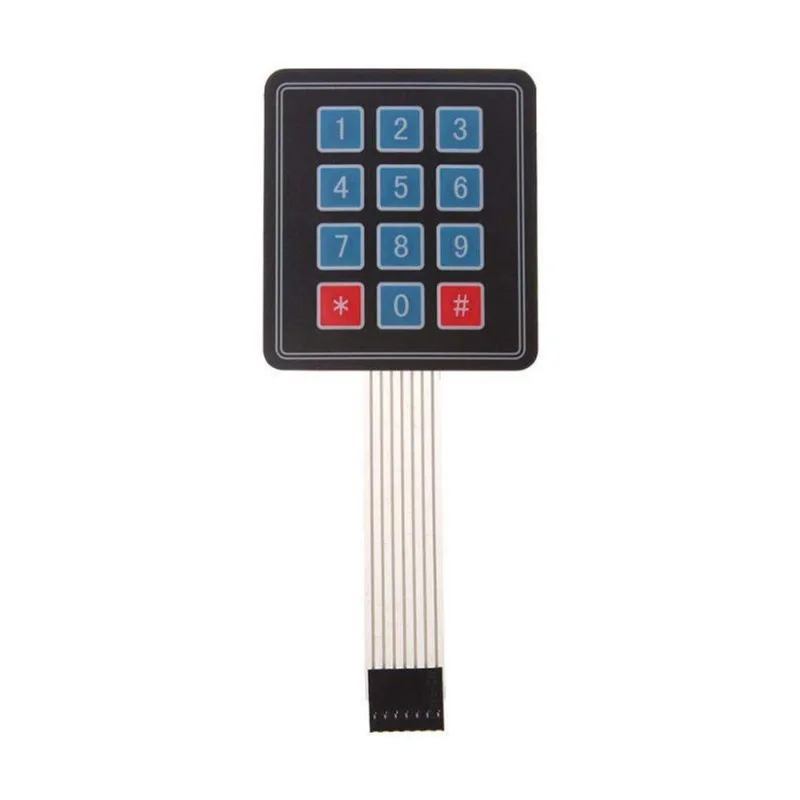 Teclado Membrana Matricial 43 12 Teclas Arduino Pic Avr
