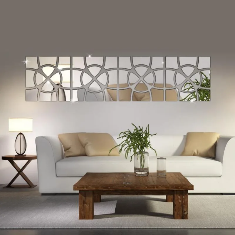 Espelho Decorativo Abstrato Acrílico Sala Quarto Grande