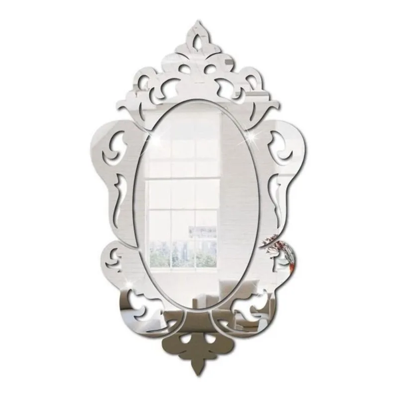 Espelho Decorativo Em Acrílico Espelhado Veneziano Moderno P