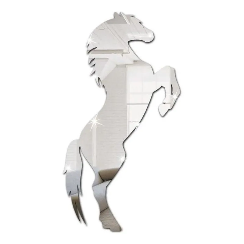 Espelho Decorativo Cavalo Em Acrílico Sala Quarto G