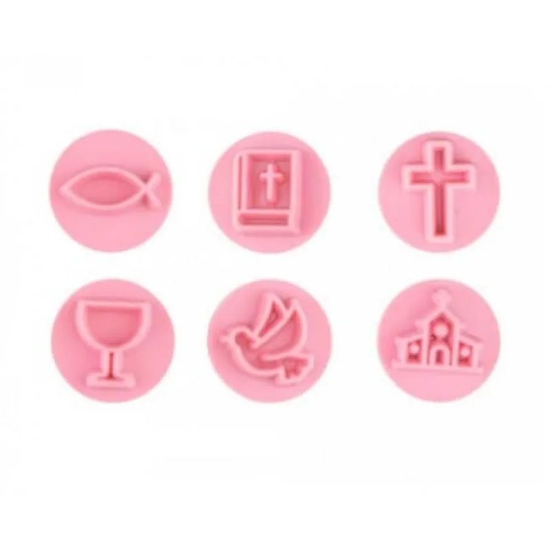 Kit Carimbos Marcadores Batizado Religião 7 Peças