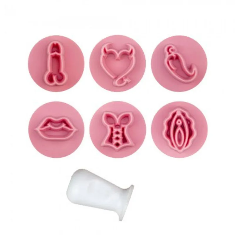 Kit Carimbos Eroticos 2cm Rosa Bb Bluestar
