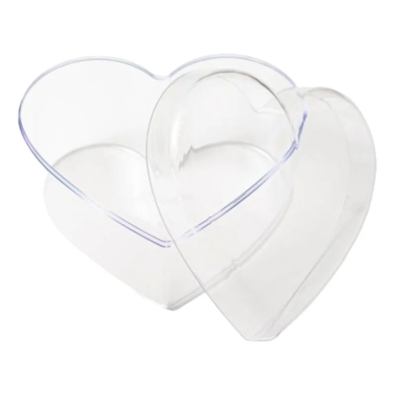 Cake Box Coração Transparente Com Tampa 750ML 413090 BLUESTAR CAKE BOX CORACAO C.TAMPA TRANSP 750ML 2PC 413090 BLUESTAR