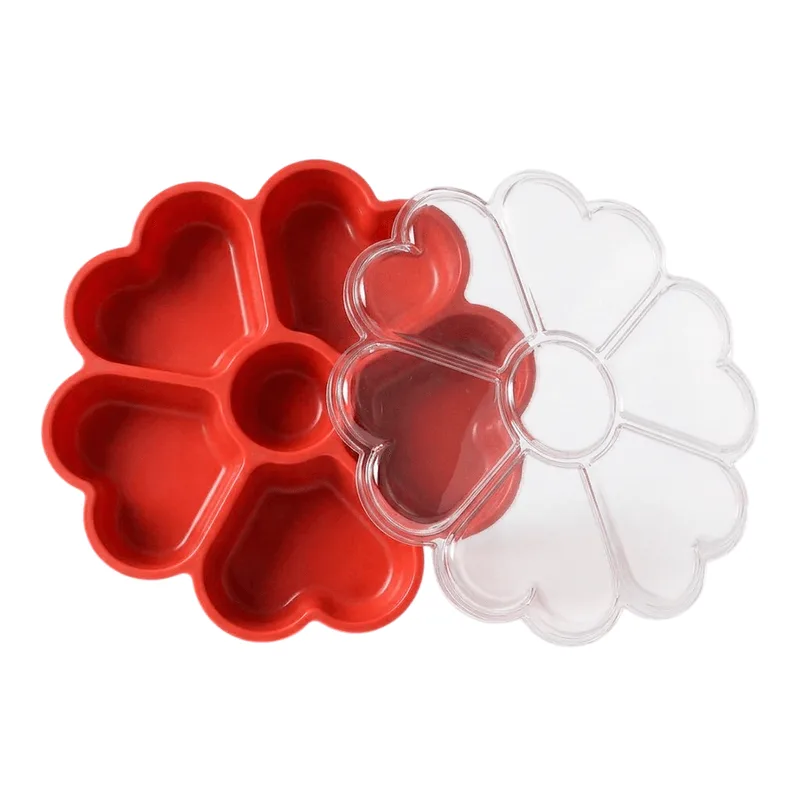 Fondue Box Flor De Corações Petisqueira Vermelho Sólido 414127 BLUESTAR FONDUE BOX FLOR DE CORACOES PETISQUEIRA VERM SOLIDO 2PC 414127 BLUESTAR