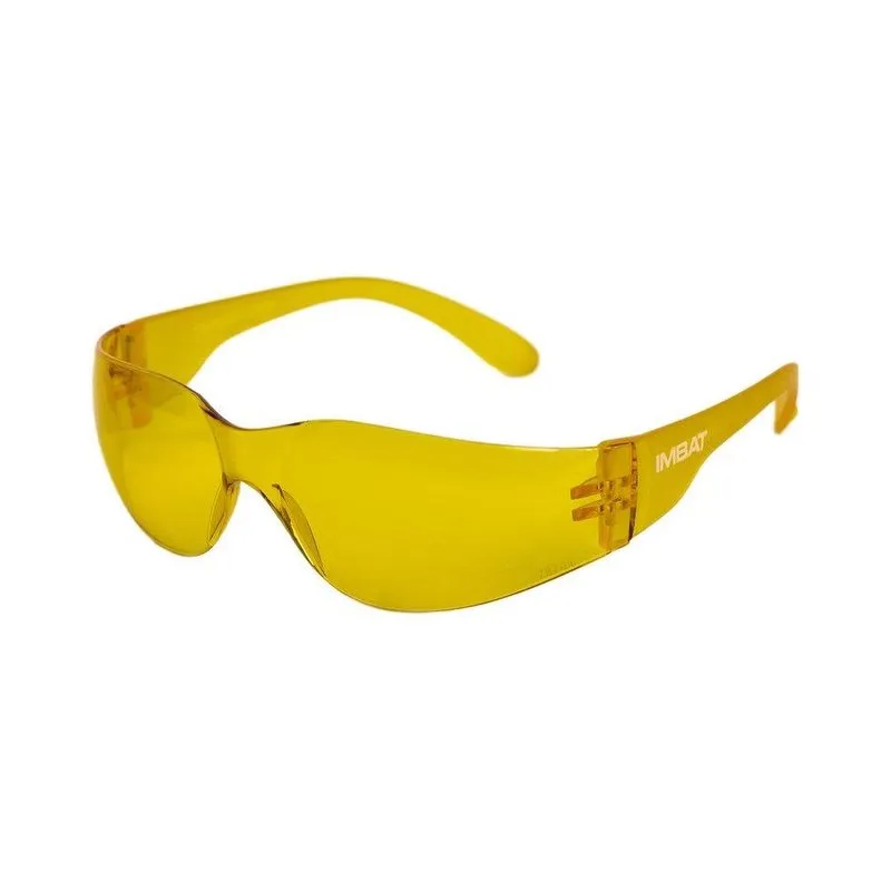 Óculos De Segurança Imbat Anti Risco Imbatível Amarelo