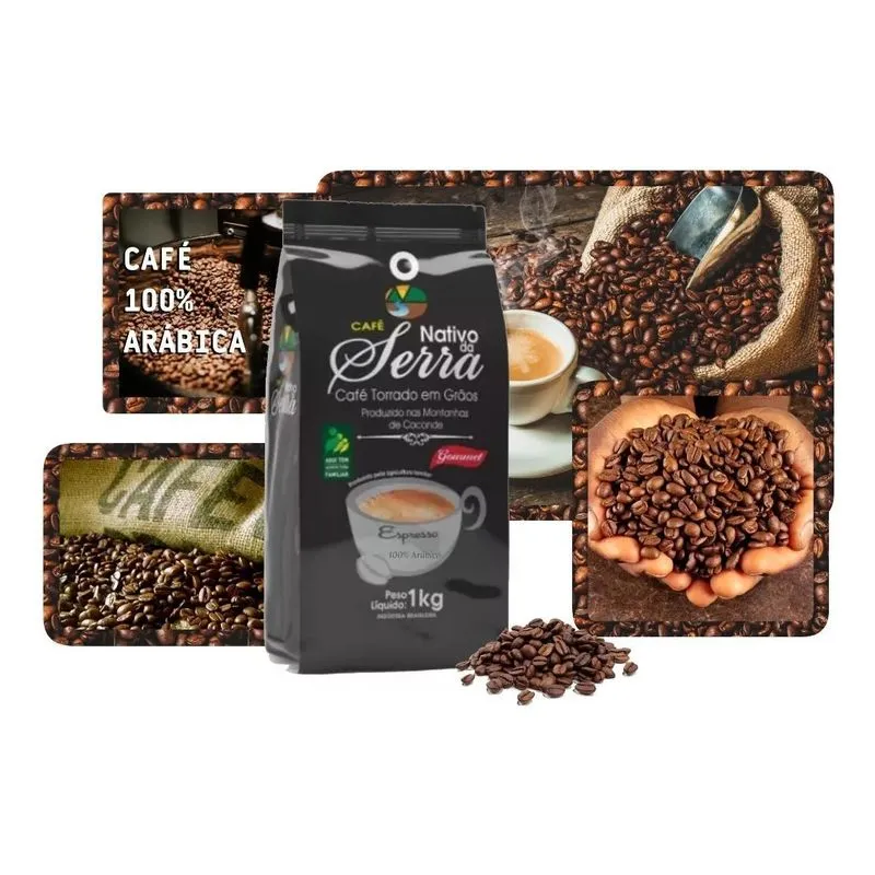 Café Gourmet Em Grãos 1kg - Safra 2023 - Aroma Adocicado
