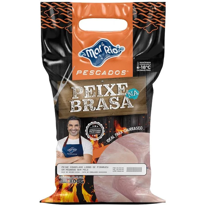 Lombo MAR & RIO Pirarucu Congelado 800g