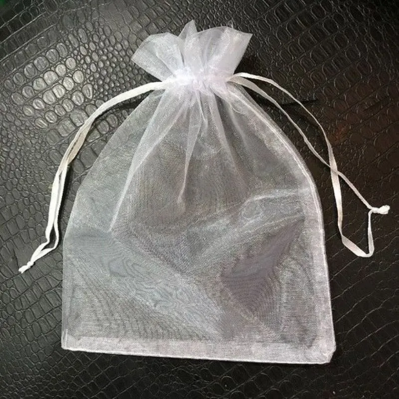 SACO DE ORGANZA - 20x30cm (BRANCO - PCT COM 10 UNIDADES) - EMBALAGEM