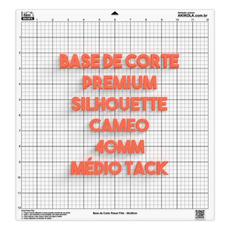 5 Esteiras de Corte 30x30 p/ Silhouette Cameo C/Cola - 40mm