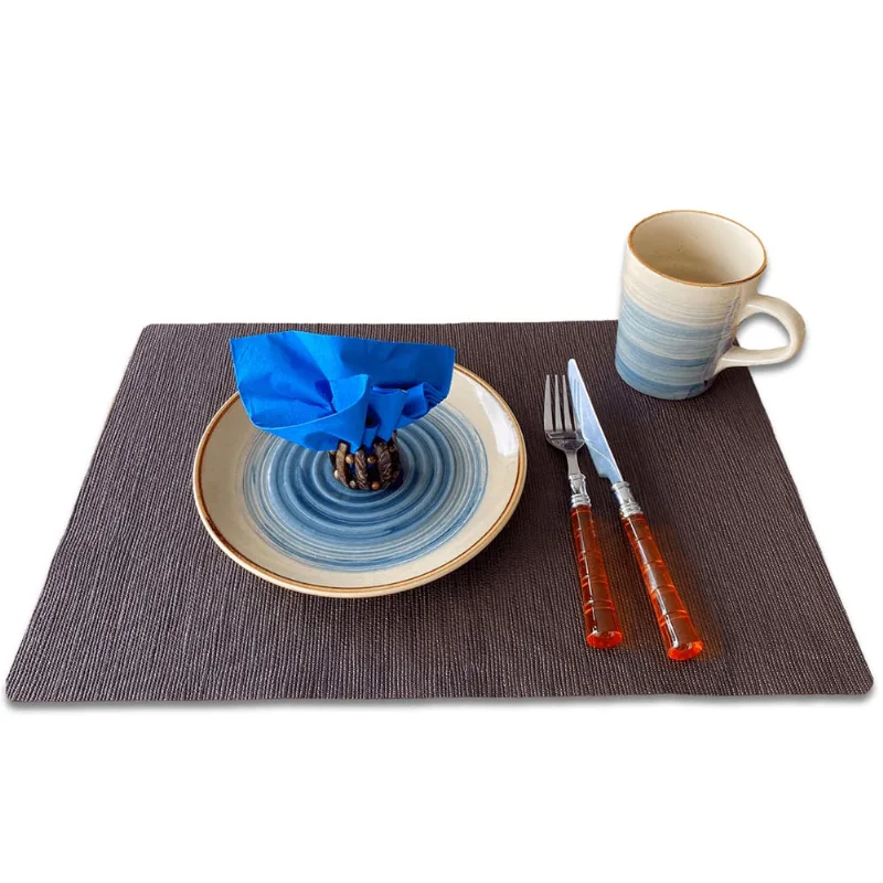 4 Jogo Americano + Porta Copo de Mesa Sisal Café Lavável