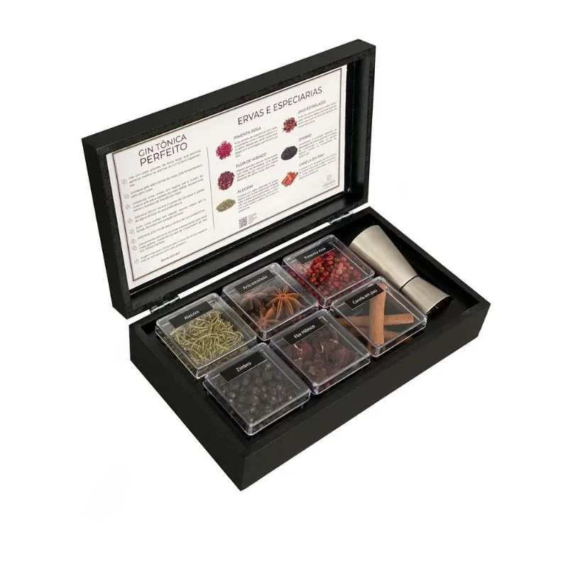 Gin Box 6 Especiarias + Copo Dosador