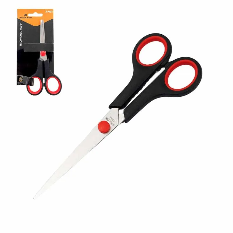 Tesoura Multiuso Inox 5'' 3863 Black bull - UN