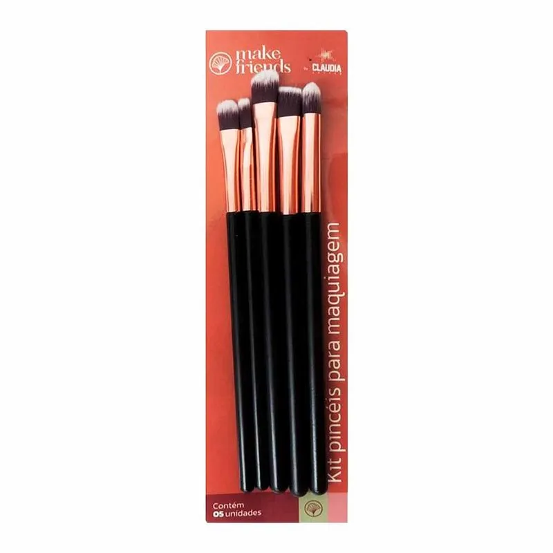 Kit Pincel para Maquiagem 6468 Make friends - 5UN