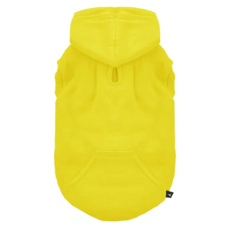 Casaco Moletom Amarelo Para Cães E Gatos - Tam. 05