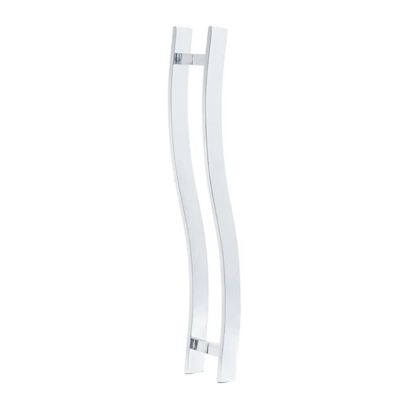 Puxador para Porta Barra Chata Curvo S 120 cm Polido