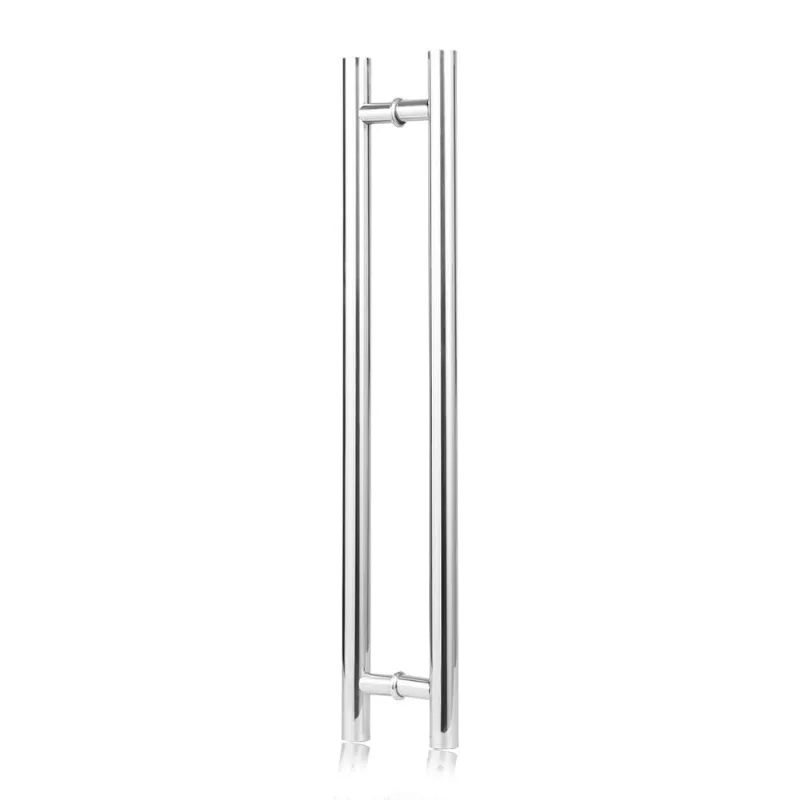 Puxador para porta tubular reto 50 cm polido