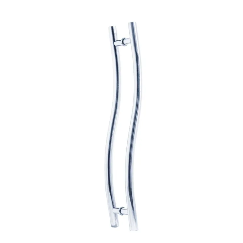 Puxador para Porta Tubular Curvo S 100 cm Polido