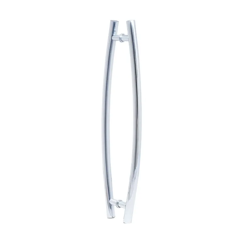 Puxador para Porta Tubular Curvo Arco 120 cm Polido