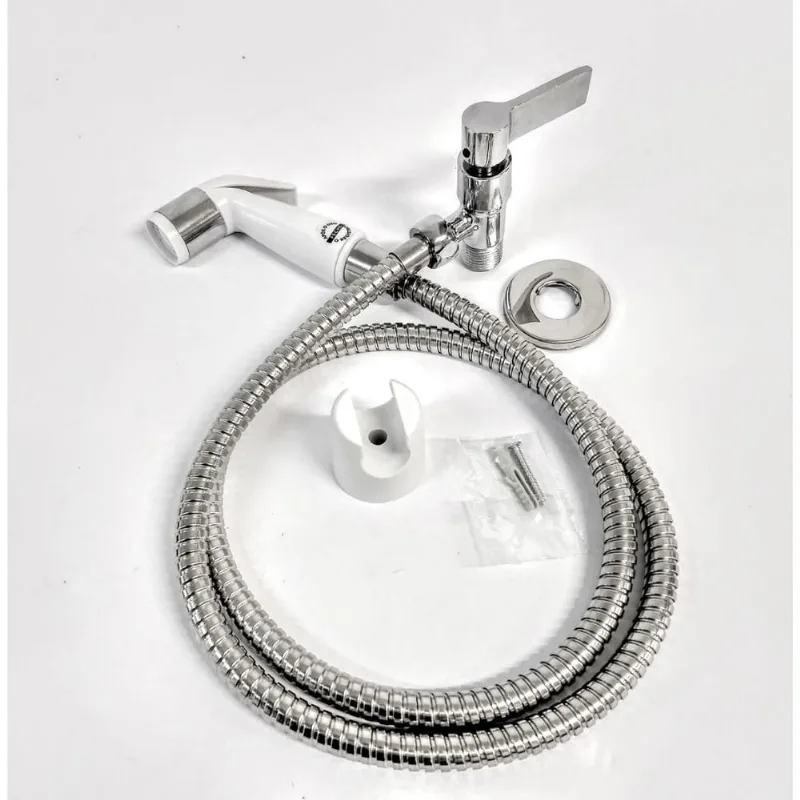 Ducha Higiênica metal 1/4 volta c62 gatilho abs branco