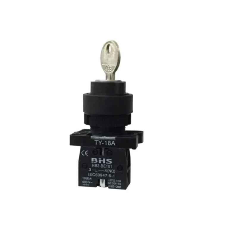 Comutador 2 Posições 22Mm Hb2-Eg61 1Na Com Chave Plástico Com Retorno Bhs
