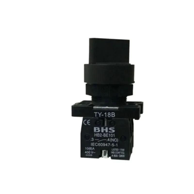 Comutador 3 Posições 22Mm Hb2-Ed53 1Na E 1Na Manopla Curta Com Retorno Bhs