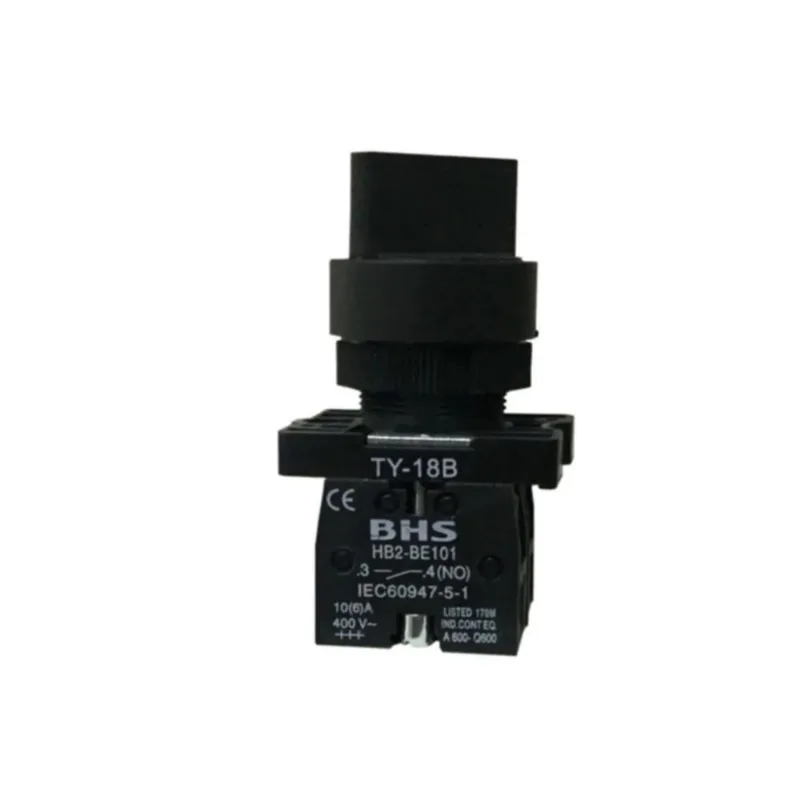 Comutador 3 Posições 22Mm Hb2-Ed73 2Na Manopla Curta Com Retorno Esquerda Bhs