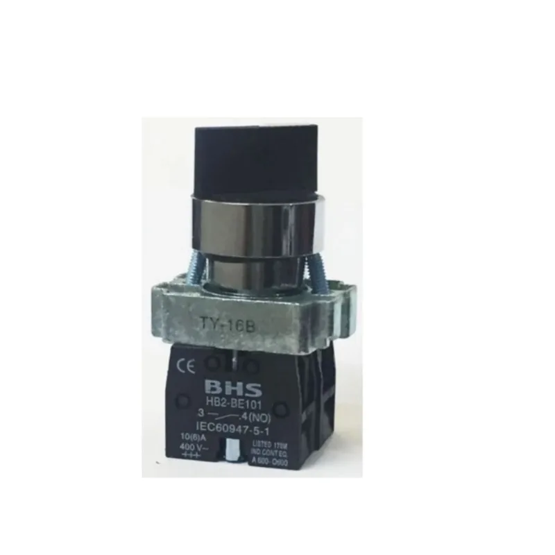 Comutador 3 Posições Fixas 22Mm Hb2-Bd33 1Na E 1Na Curta Metal Bhs