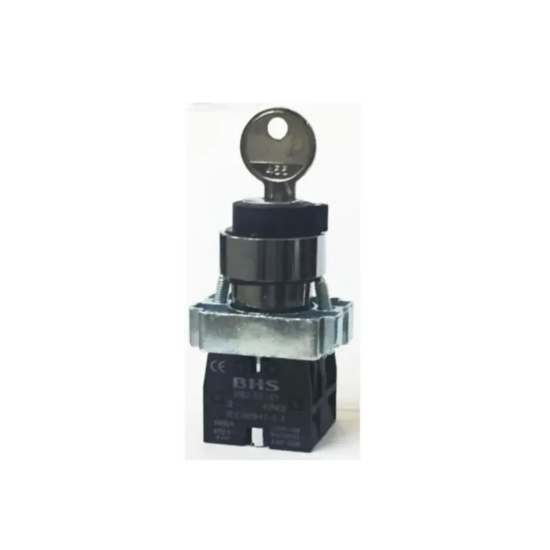 Comutador 3 Posições Fixas 22Mm Hb2-Bg53 2Na Com Chave Metal Bhs