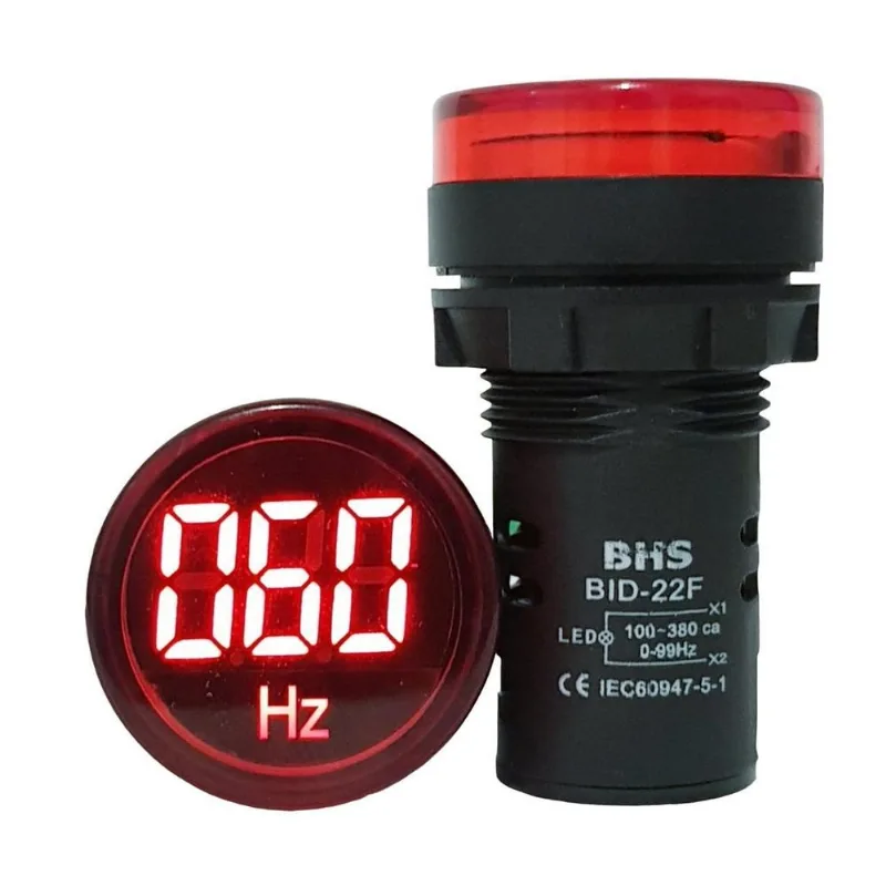 Indicador Frequencímetro Digital 22mm 0-99hz / 100-380vca Vm