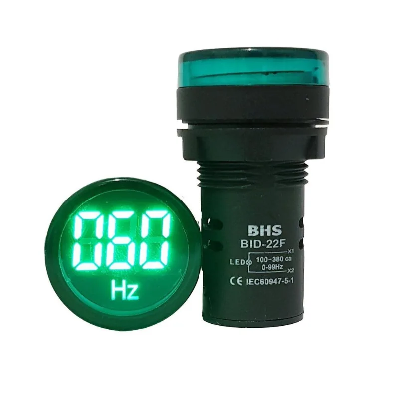 Indicador Frequencímetro Digital 22mm 0-99hz / 100-380vca Vd