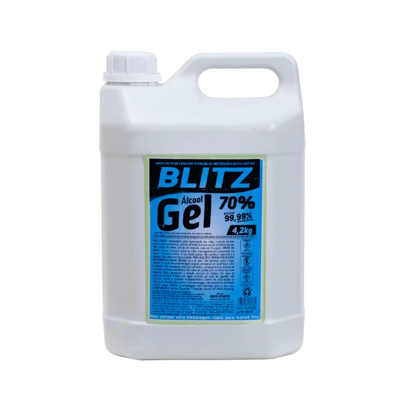 Galão Álcool Em Gel 5 Litros 70%