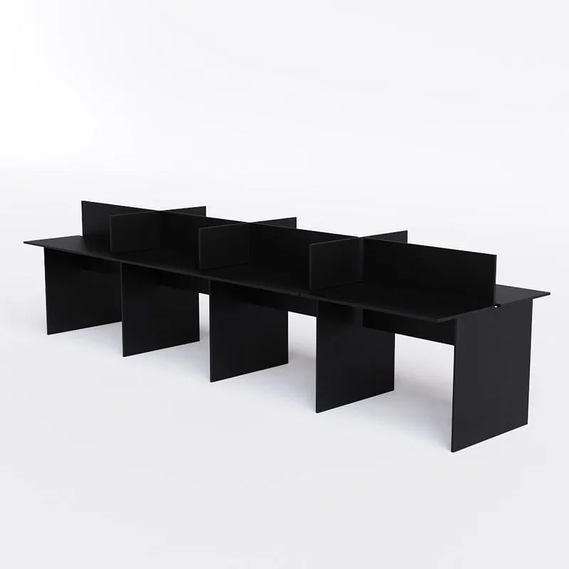 Bancada De Trabalho 8 Lugares Preto