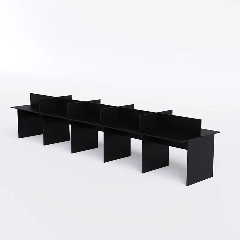 Bancada De Trabalho 10 Lugares Preto