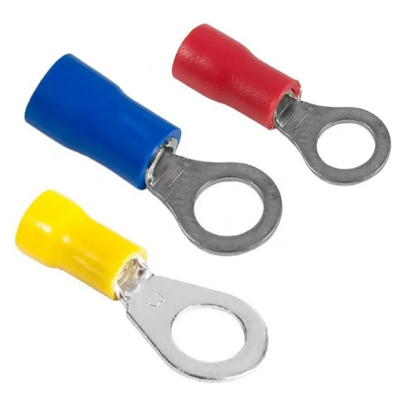 Terminal Elétrico Olhal / Argola Pré Isolados Kit 300Pçs