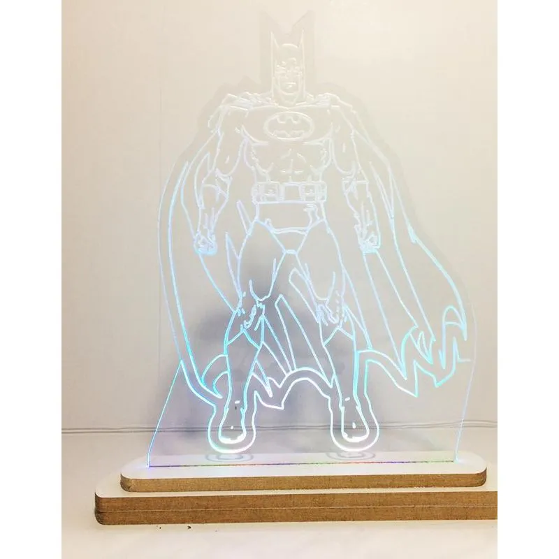 Luminária Acrílica Led Batman